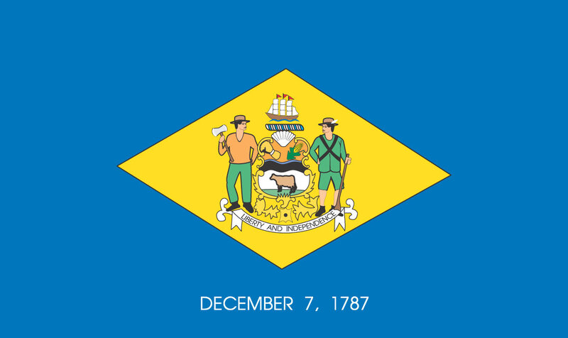 Delaware State Flag — Blue