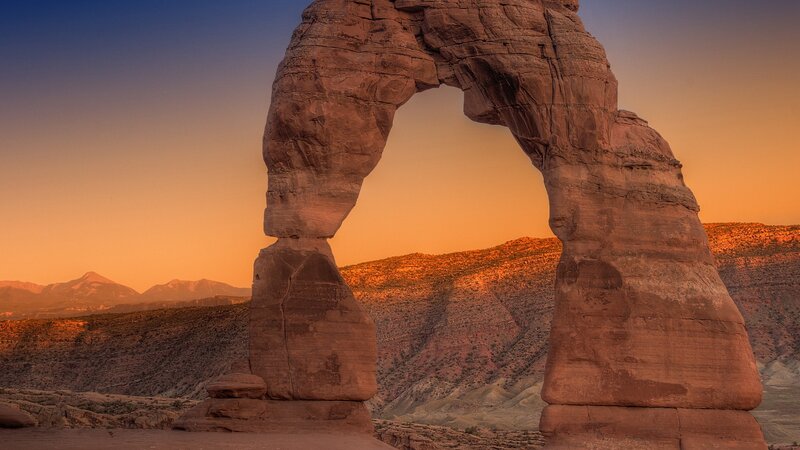 Delicate Arch at sunset