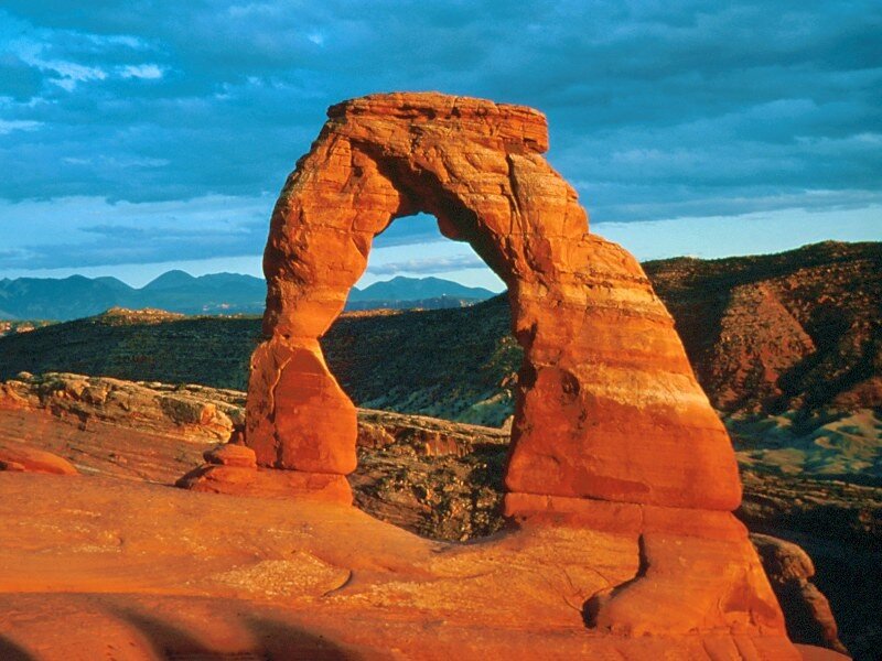 Delicate Arch at sunset