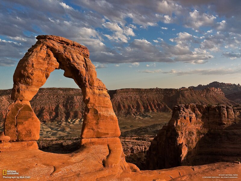 Delicate Arch at sunset