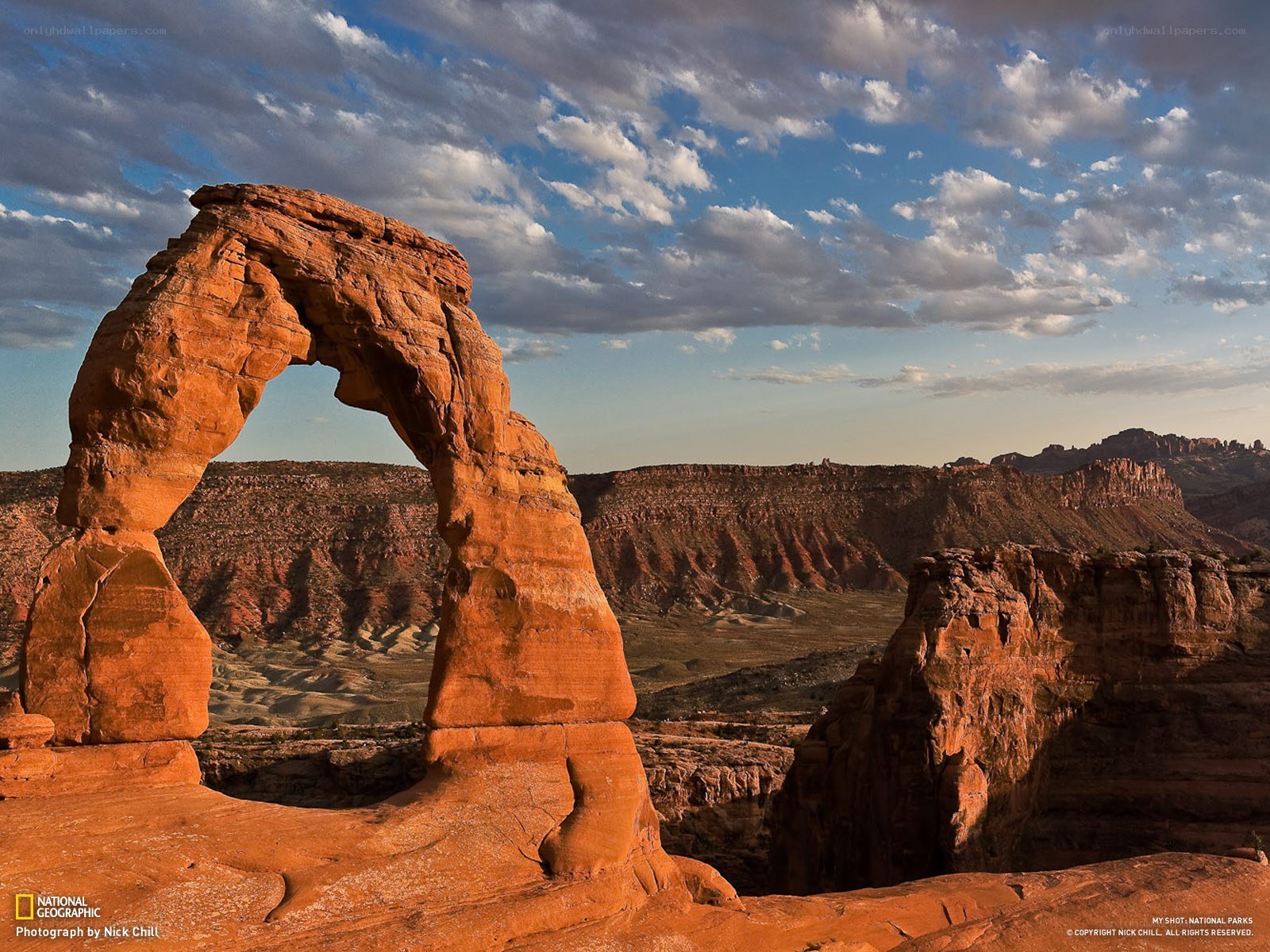 Delicate Arch at sunset