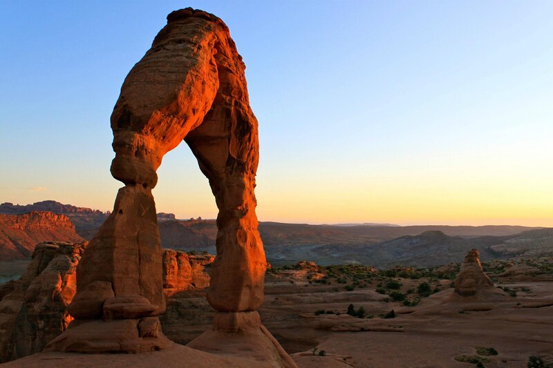 Delicate Arch at sunset
