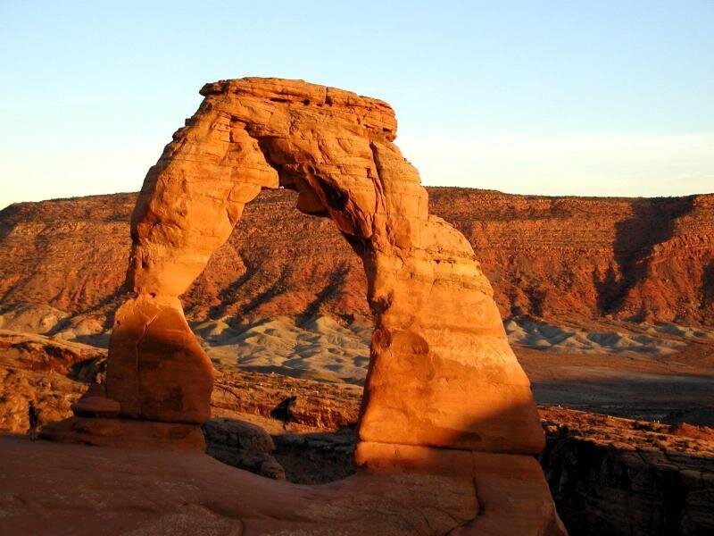 Delicate Arch at Sunset — Orange