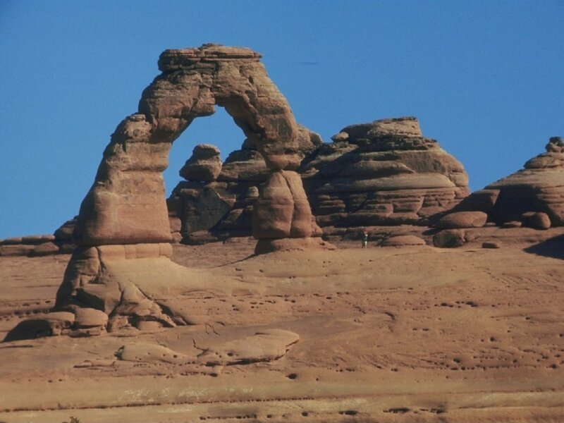 Delicate Arch Formation — Blue, Serene