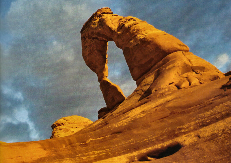 Delicate Arch Formation — Orange, Dramatic, Sunset