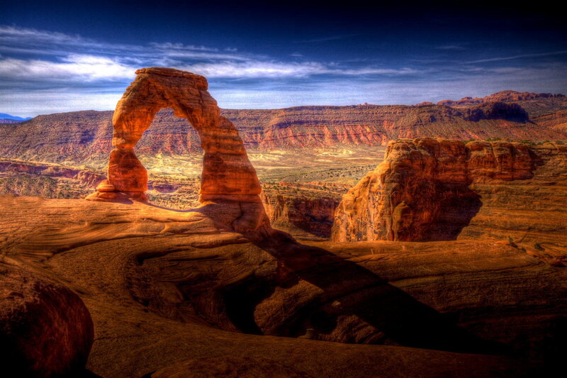 Delicate Arch Formation — Red, Dramatic