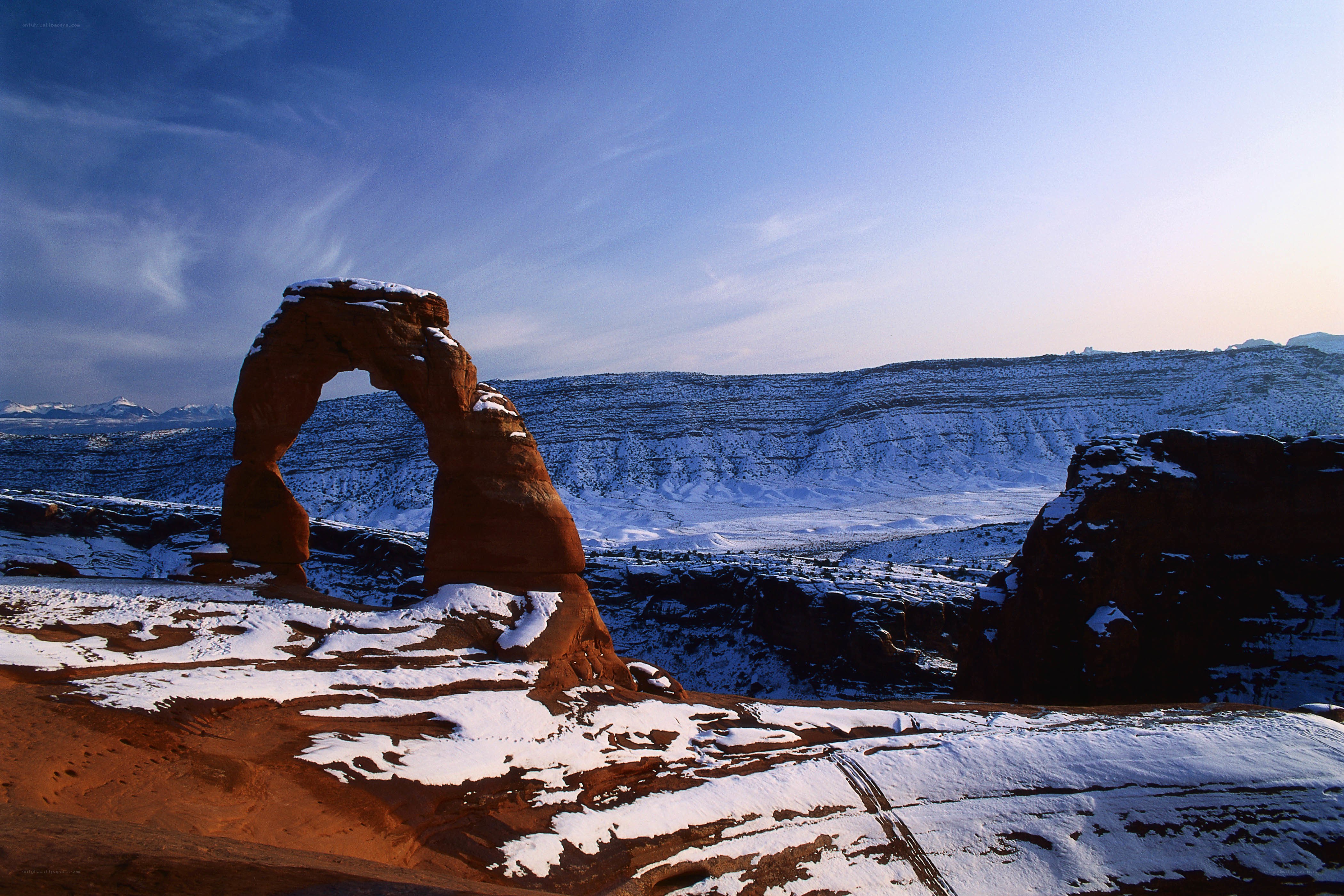 Delicate Arch in winter