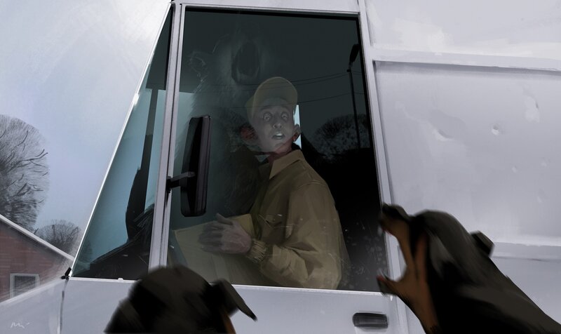 Delivery Driver in Van