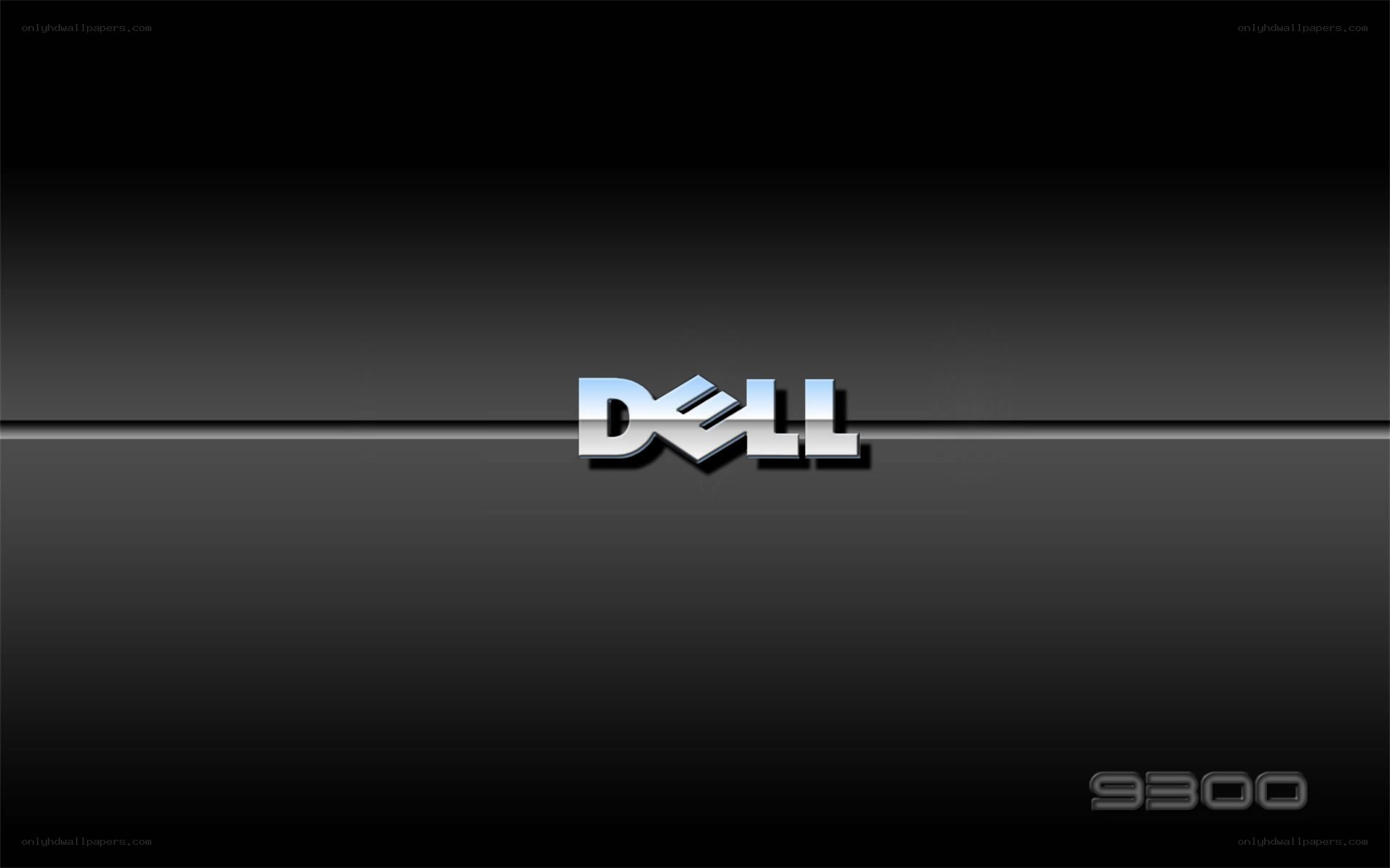 Dell 9300 logo on dark background