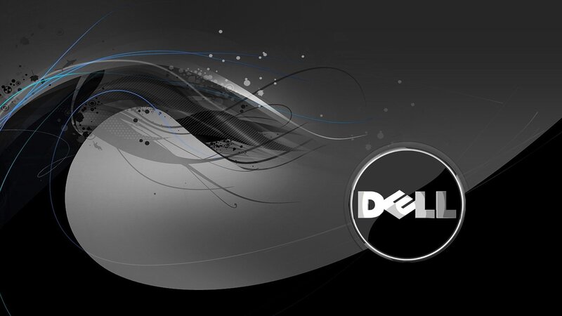 Dell Logo on Abstract Background