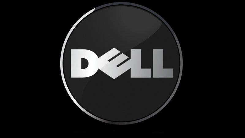 Dell Logo on Black — Minimalist, Vector Art