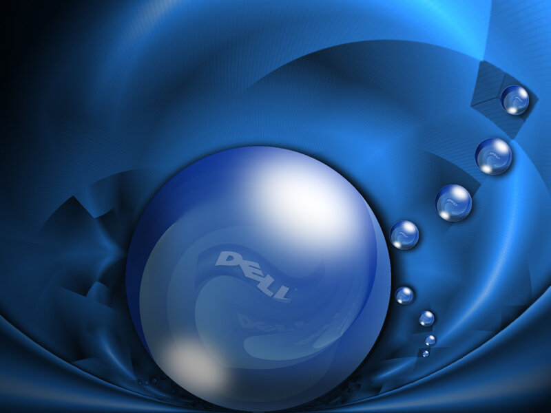 Dell logo on blue sphere