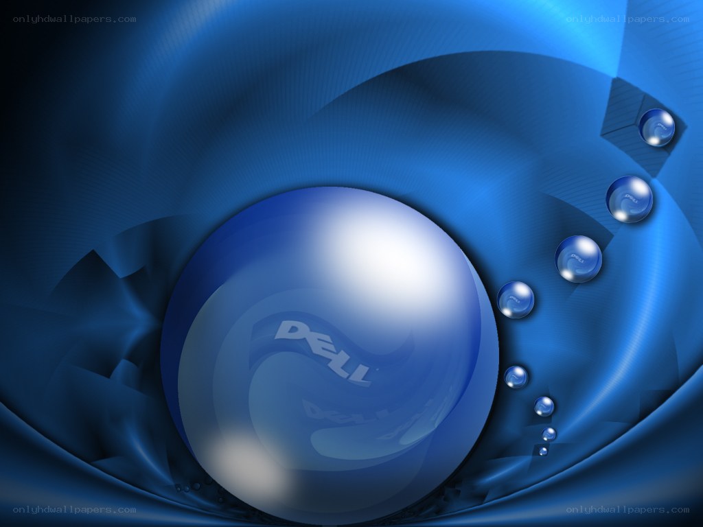 Dell logo on blue sphere