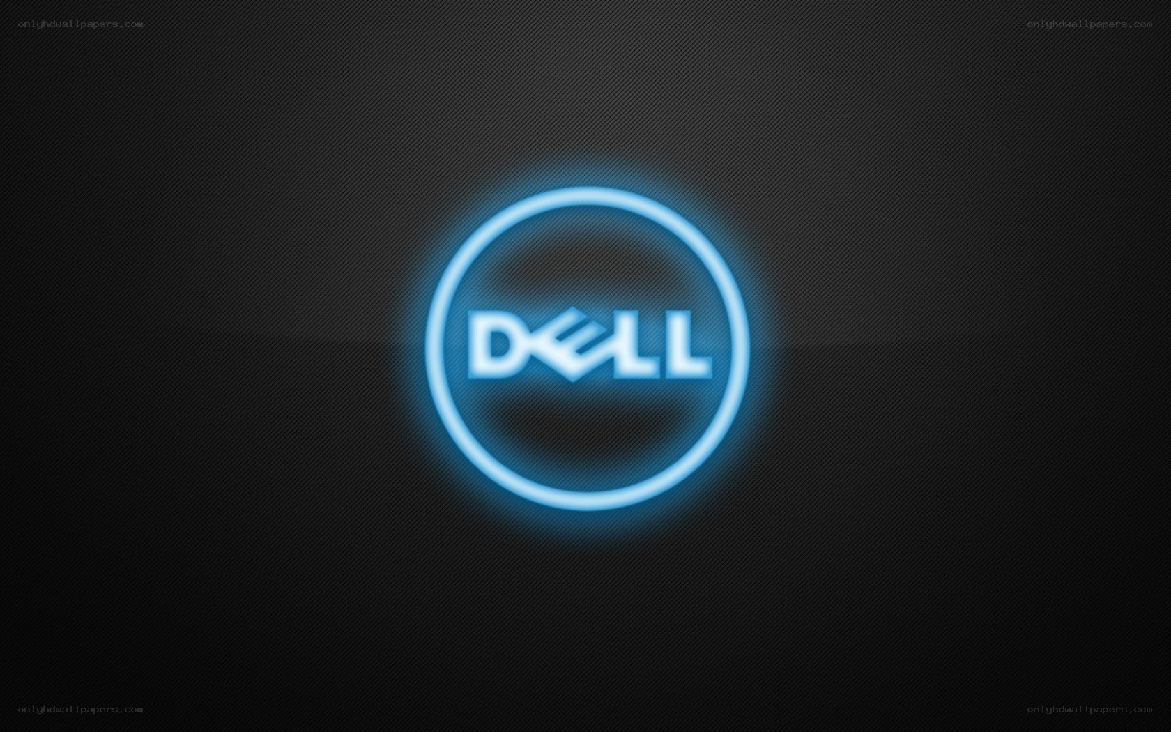 Dell logo on dark background
