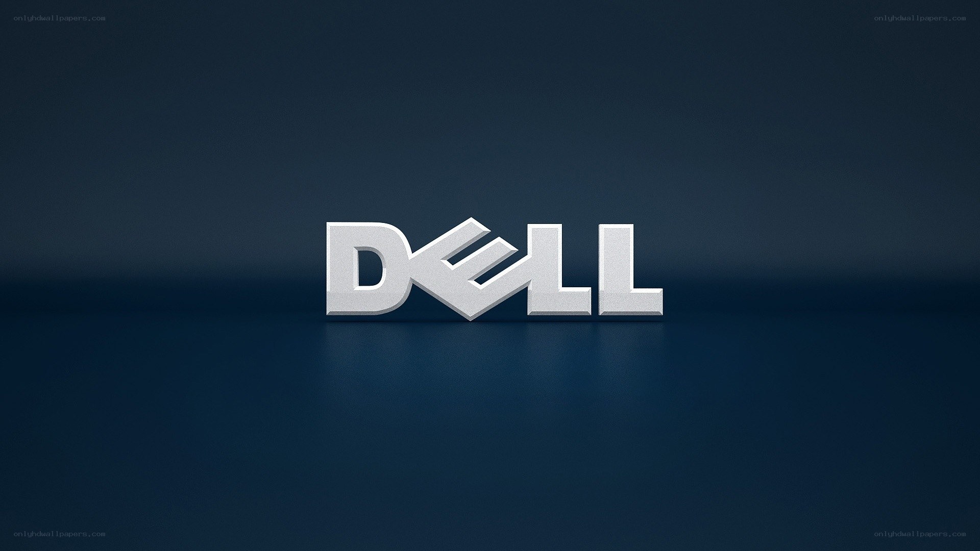 Dell logo on dark background