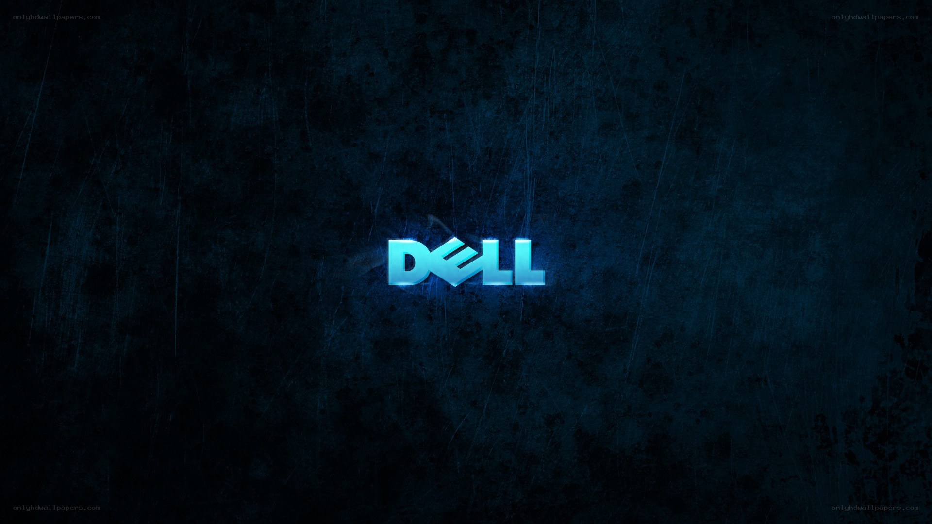 Dell logo on dark background