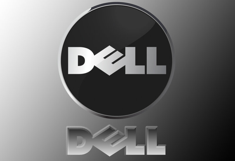 Dell logo on gradient background