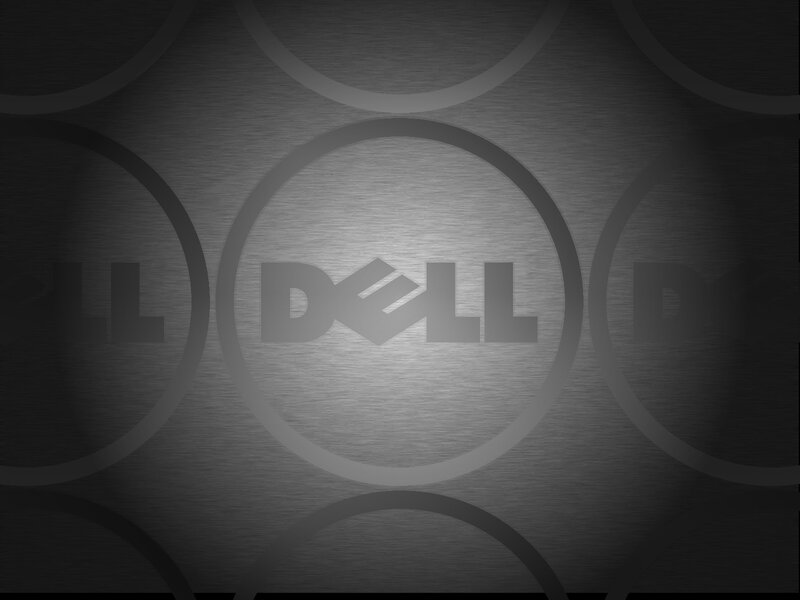 Dell Logo on Metal