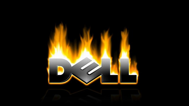 Dell Logo with Flames