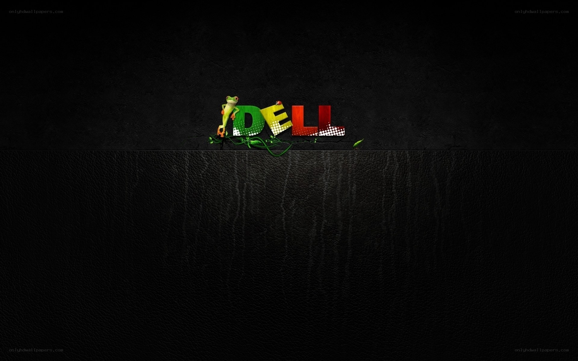 Dell logo with frog