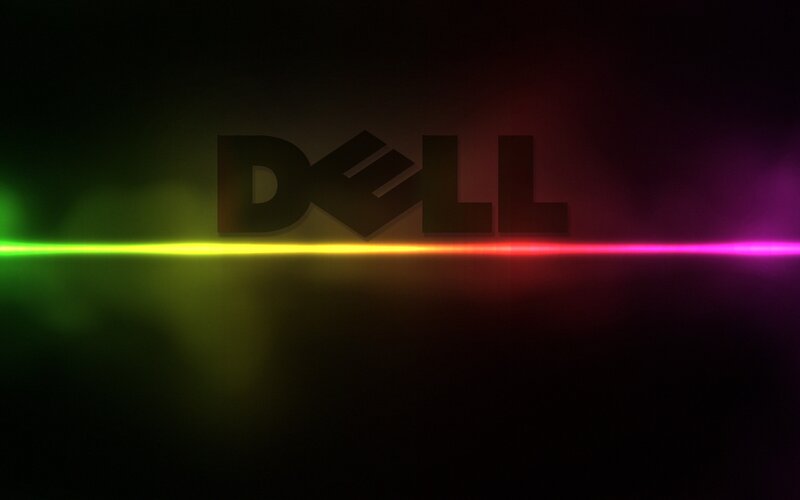 Dell Logo with Light Streak