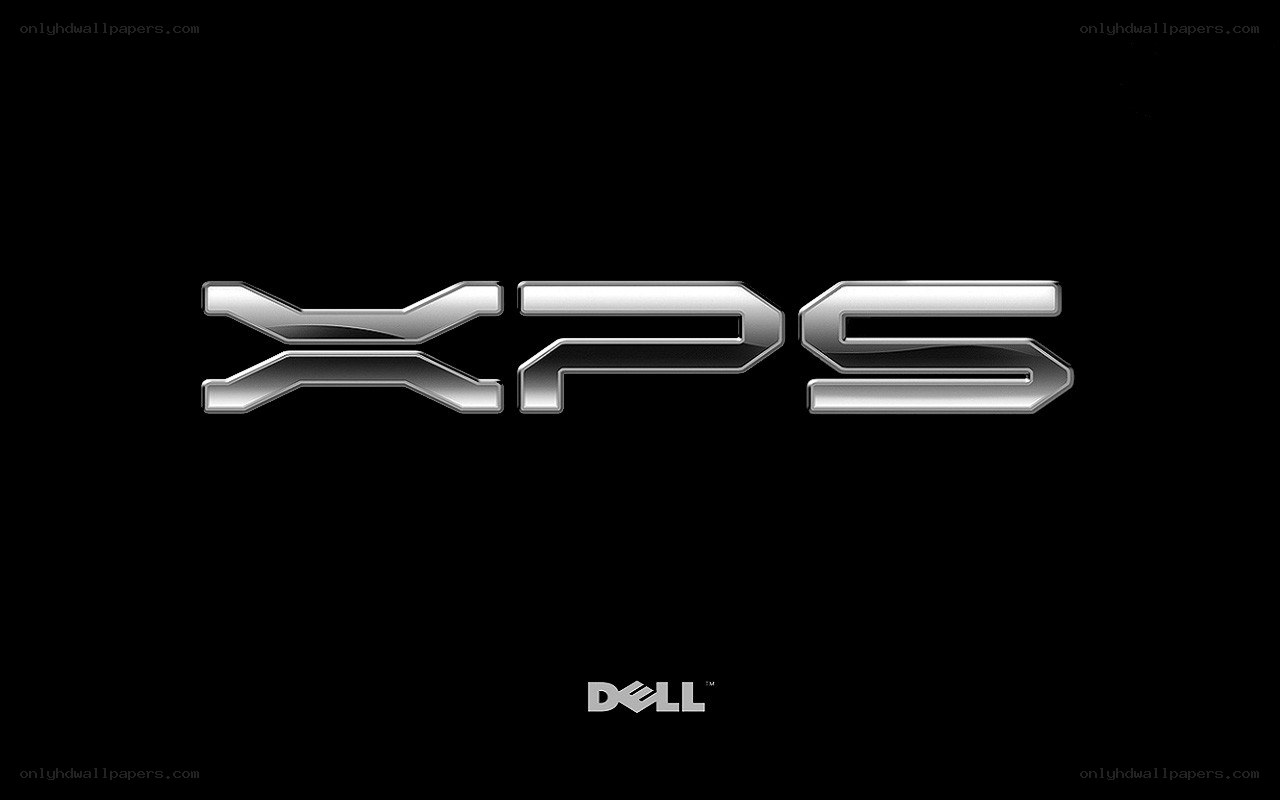 Dell XPS logo on black