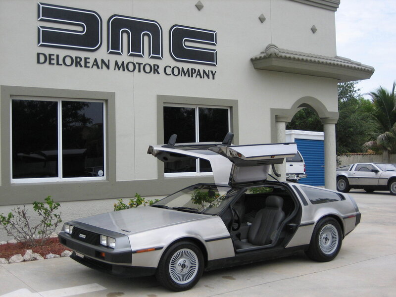DeLorean car at dealership