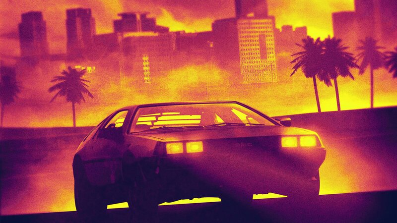 DeLorean Car on Highway