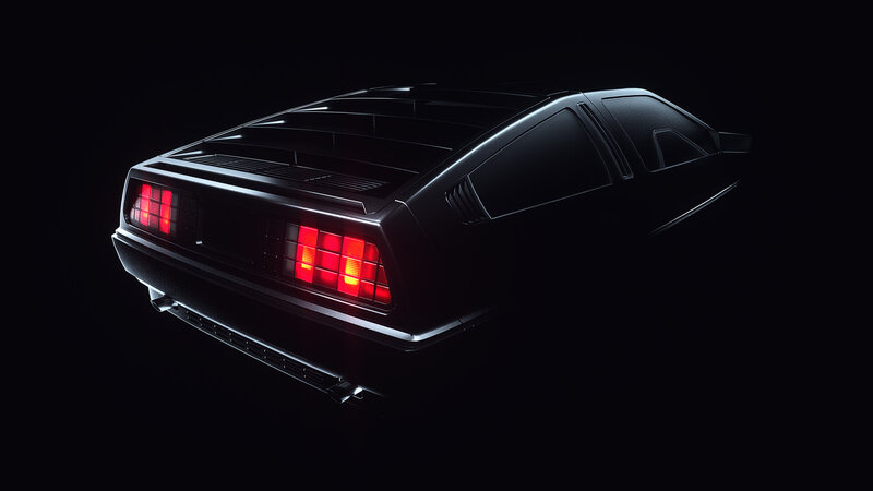 DeLorean DMC-12 Car — Black