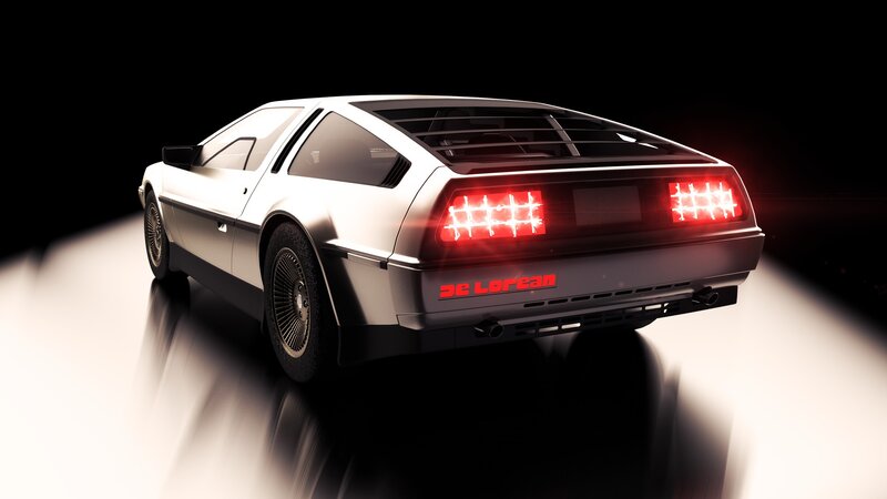 DeLorean DMC-12 Car — White