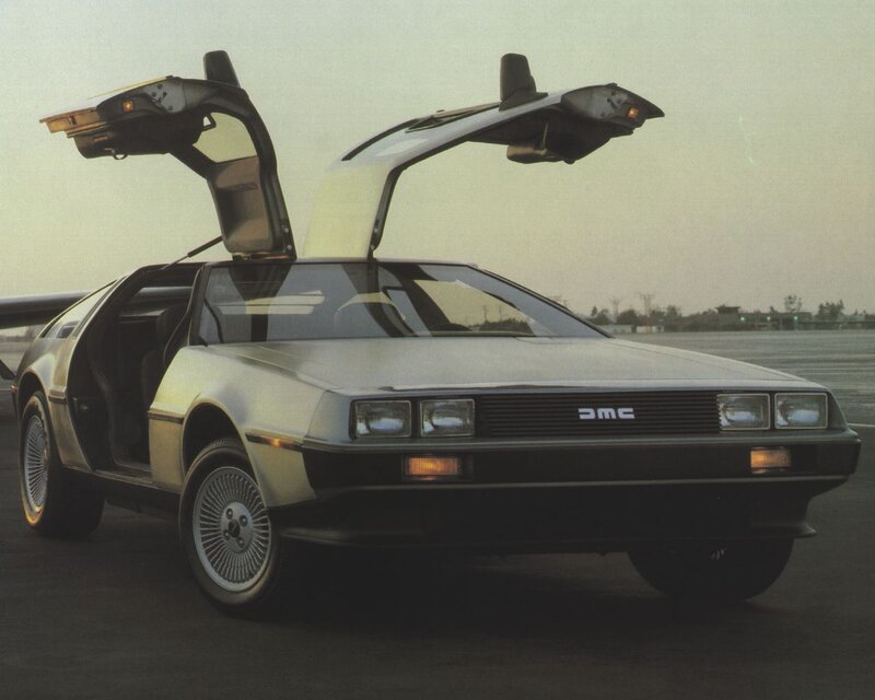 DeLorean DMC-12 with gullwing doors