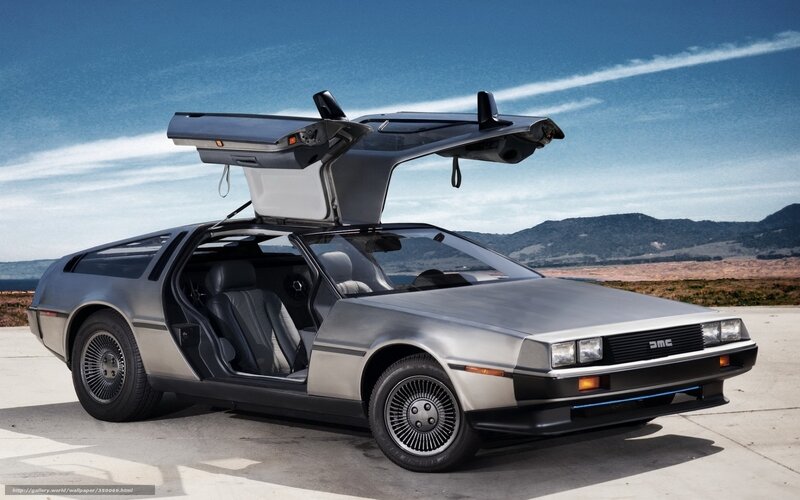 DeLorean DMC-12 with gullwing doors