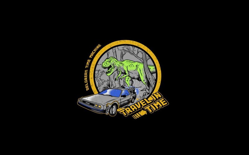 DeLorean Time Machine — Black, Adventurous