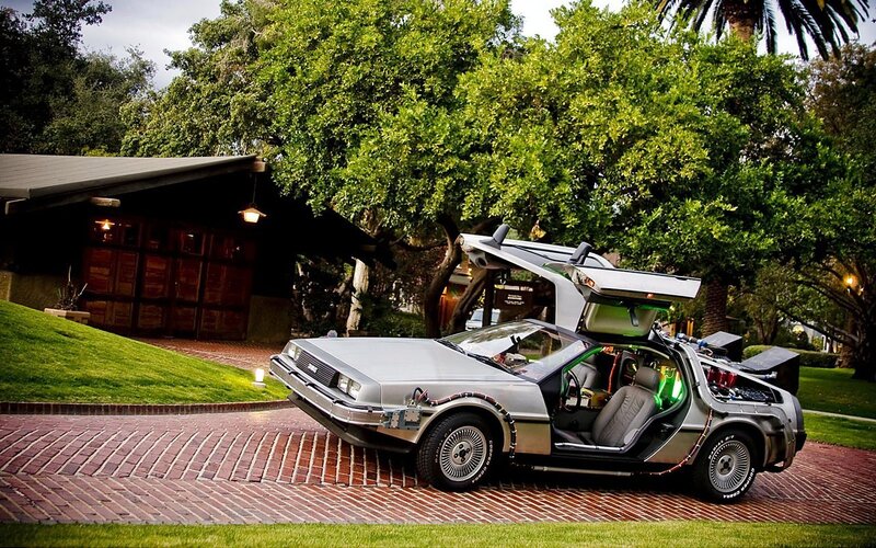DeLorean time machine car
