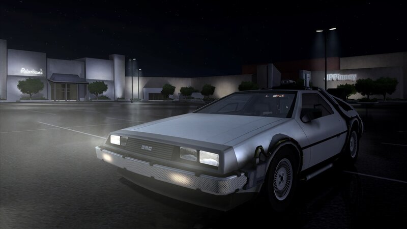 DeLorean Time Machine — Gray, Dark
