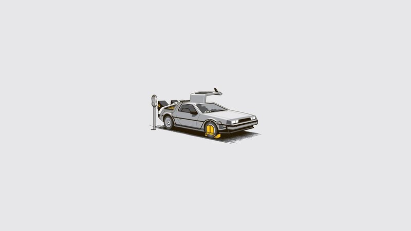 DeLorean Time Machine — Gray, Neutral