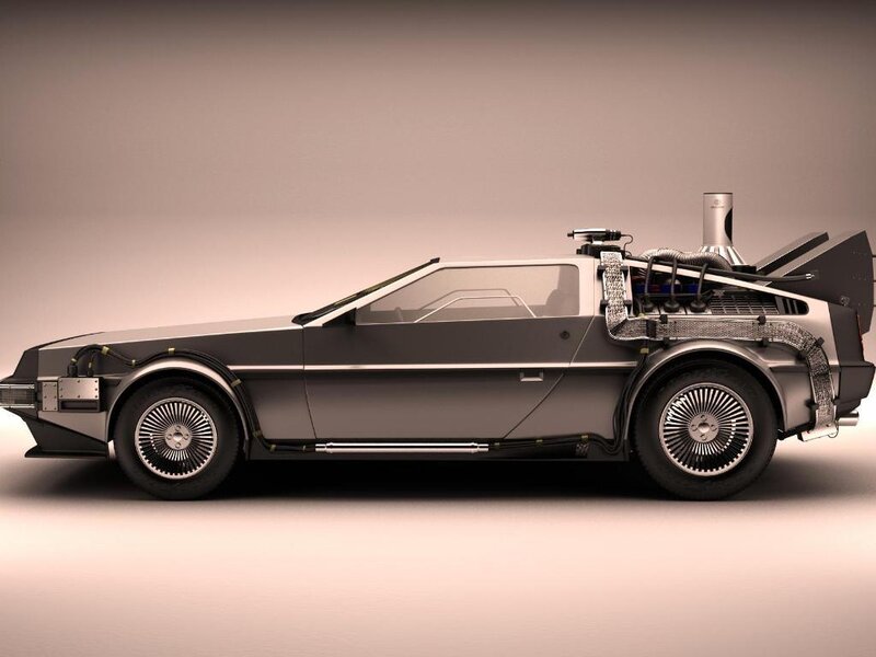 DeLorean Time Machine — Gray