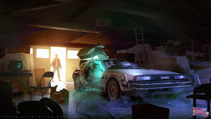DeLorean Time Machine — Green