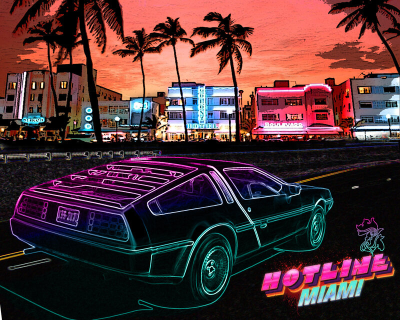 DeLorean Time Machine — Pink