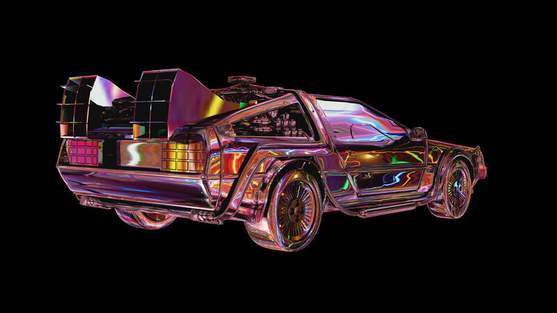 DeLorean Time Machine — Purple