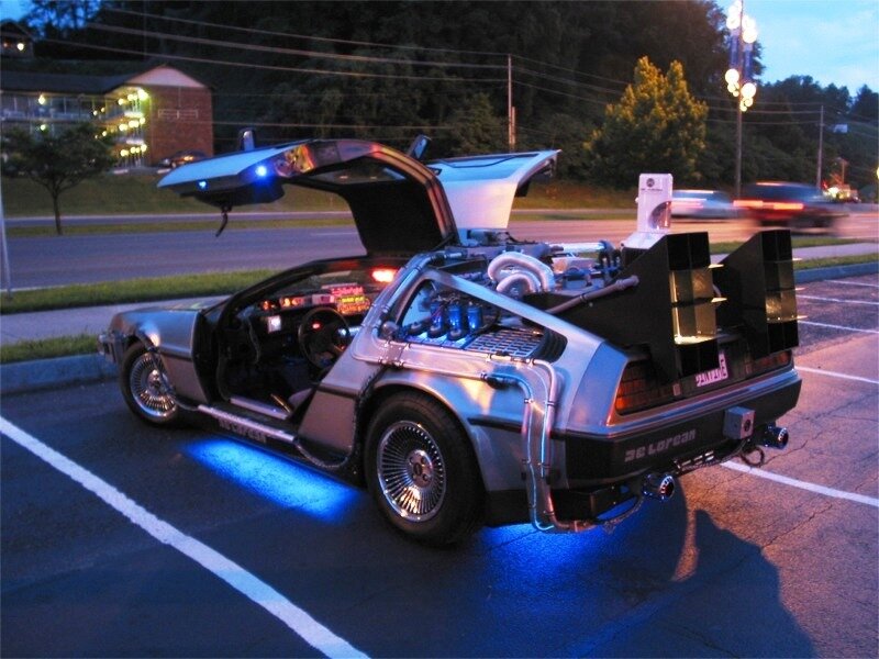 DeLorean time machine replica