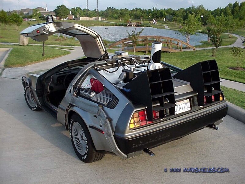 DeLorean time machine replica