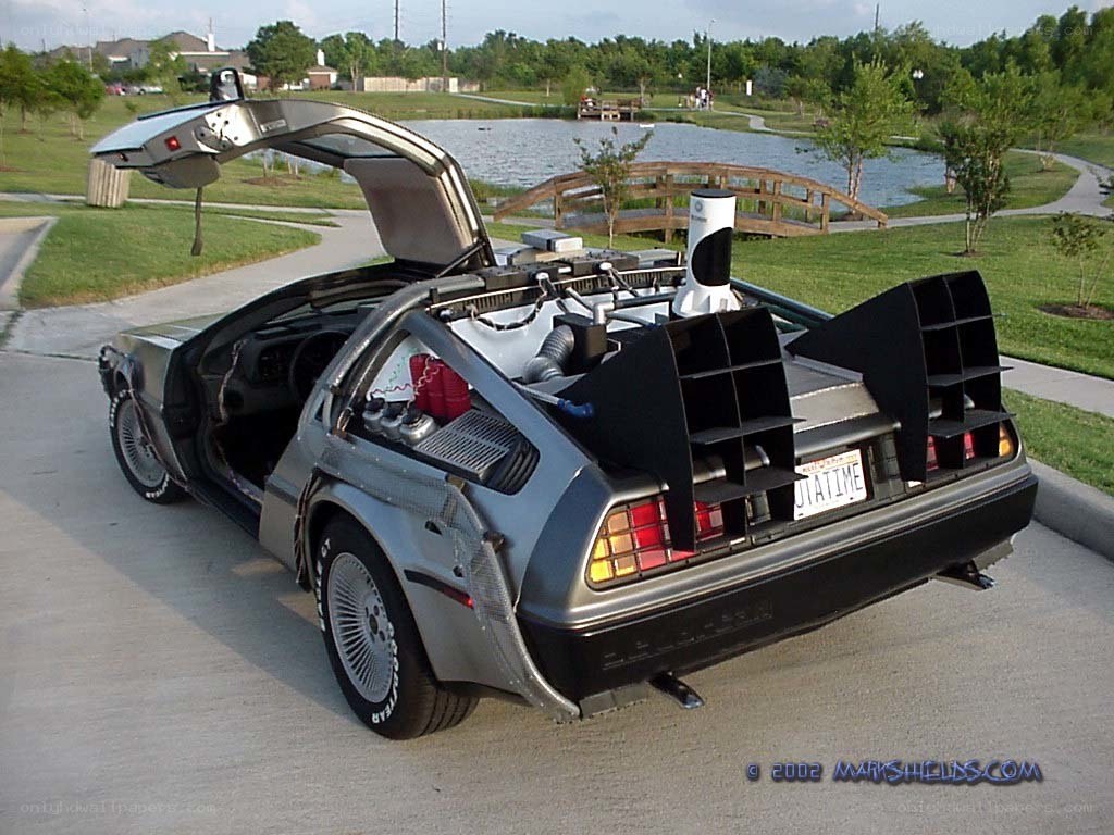 DeLorean time machine replica