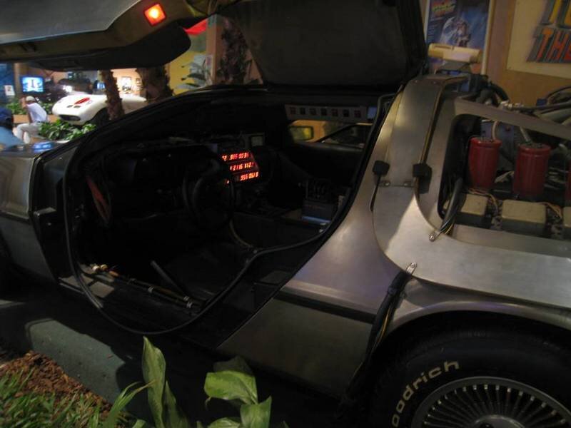 DeLorean Time Machine — Silver, Dramatic, Photograph