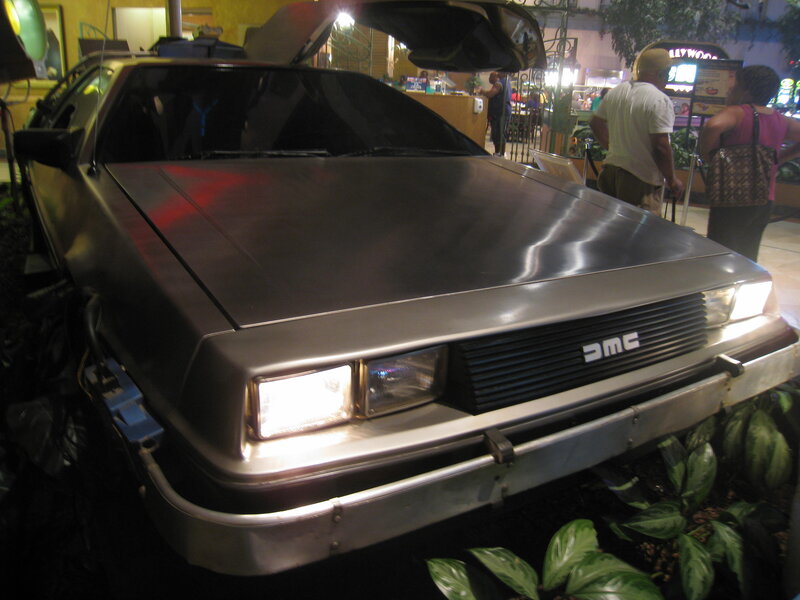 DeLorean Time Machine — Silver, Dramatic