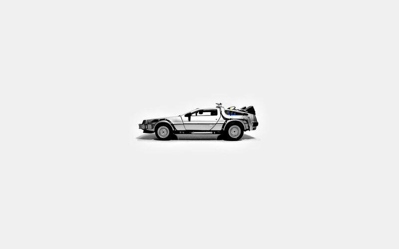 DeLorean Time Machine — White