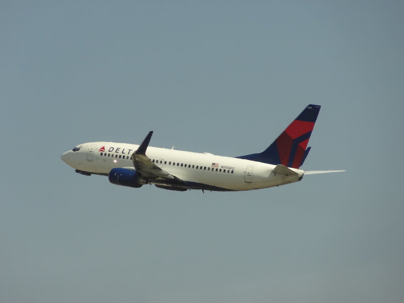 Delta Airlines Airplane — White