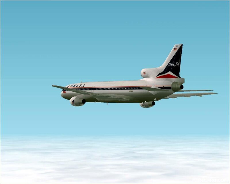 Delta Airplane in Flight