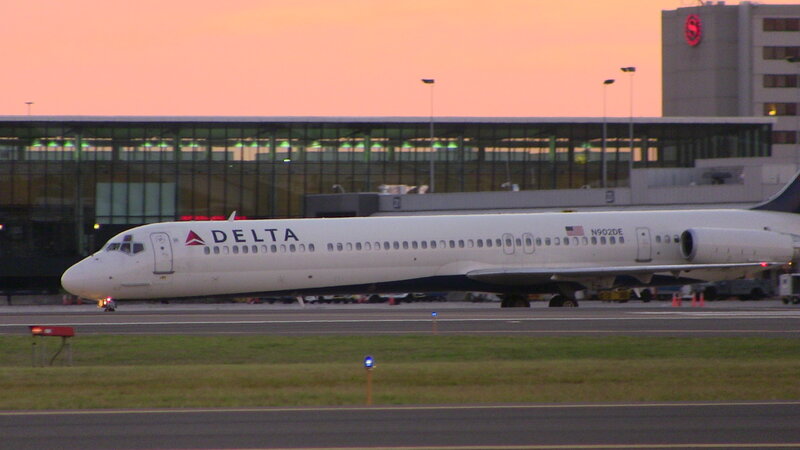 Delta Airplane on Runway