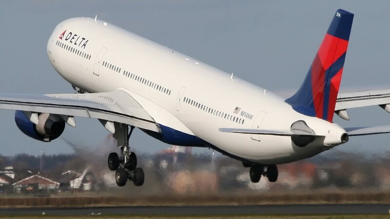 Delta Airplane Taking Off